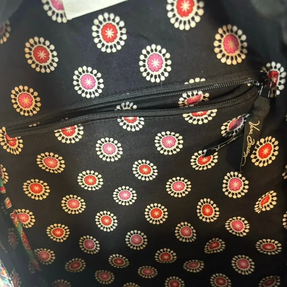 VERA BRADLEY Women's Large Campus Backpack French Paisley PINK School Work Artsy